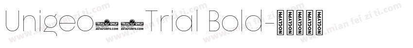 Unigeo64Trial Bold字体转换